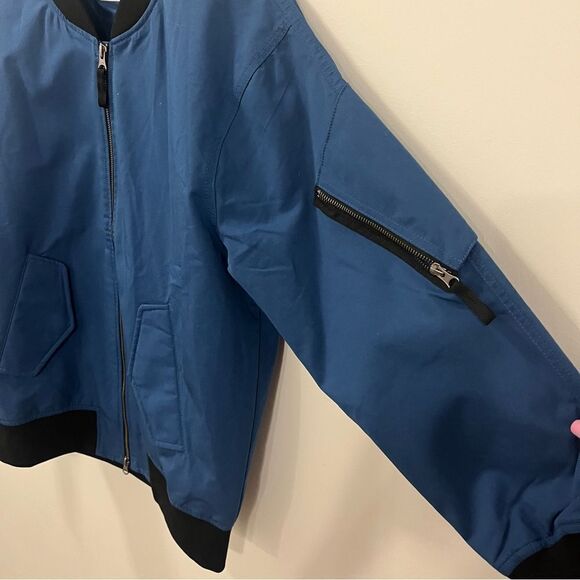 Everlane Blue Bomber Jacket NEW Small - Picture 10 of 16